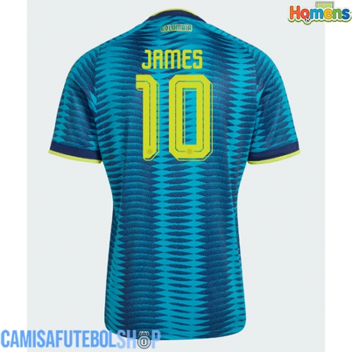 Camisa de time de futebol Colômbia James Rodriguez #10 Replicas 2º Equipamento Mundo 2026 Manga Curta